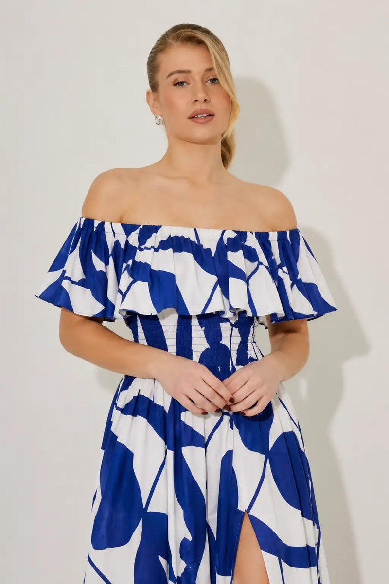 Sunsets Abstract Maxi Dress