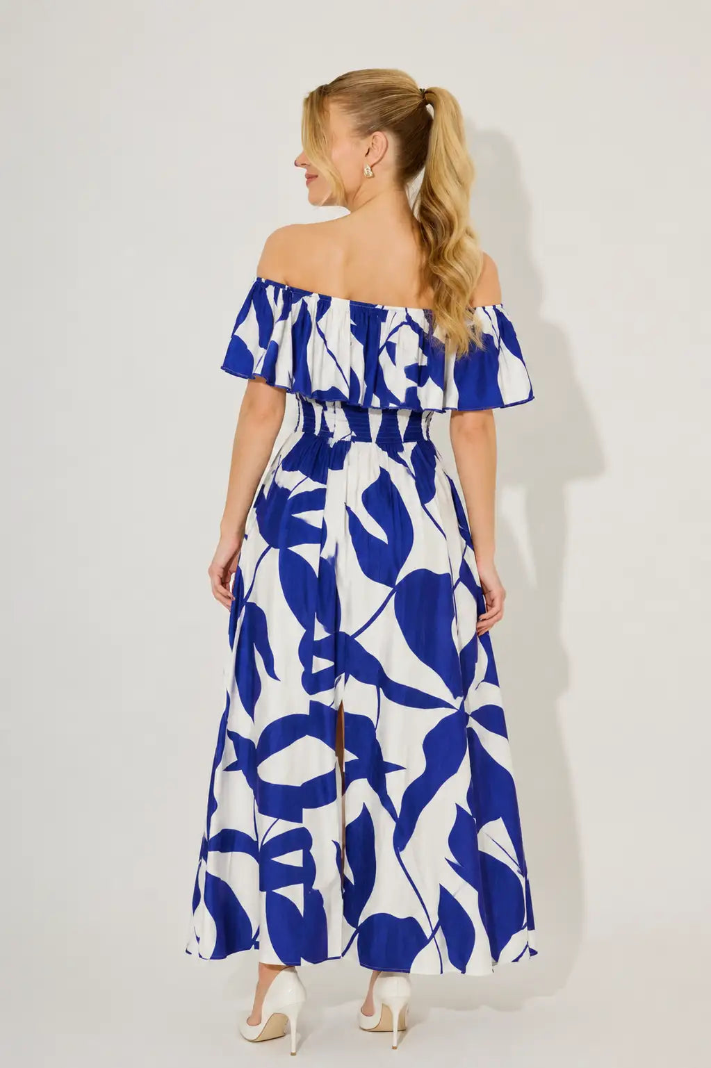 Robe longue abstraite Coucher de soleil