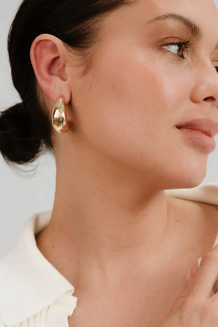 Golden Hoop Earrings