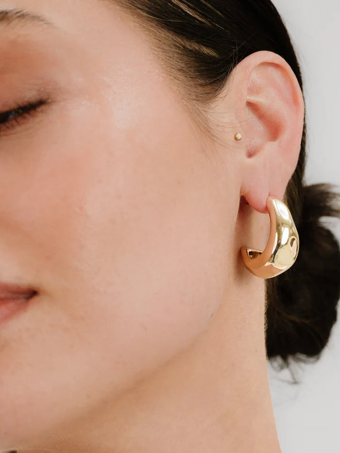 Golden Hoop Earrings
