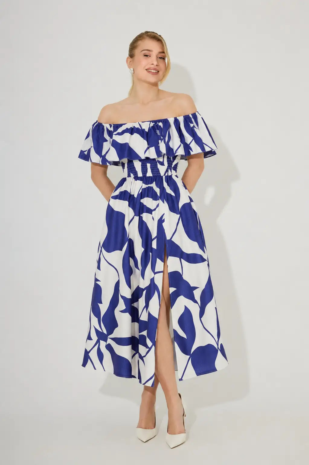 Robe longue abstraite Coucher de soleil